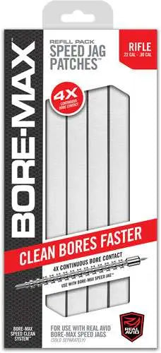 Real Avid Bore Max Speed Jag Patches Refill - 8" Rifle 22 - 30cal (AVB ...