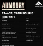 Red Shield 33 Gun Double Door safe 210kg (RS-DD-33)