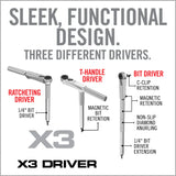 Real Avid X3 57 piece gunsmithing driver & bit set (AVX3GBS57)
