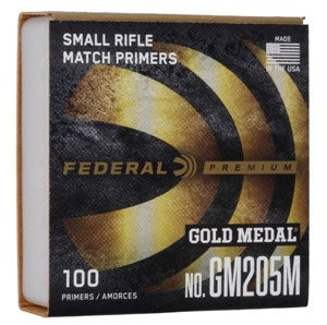 Federal Gold Medal Match small rifle primers (FGM205M)