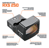 BUSHNELL 4moa REFLEX RED DOT SIGHT RXS-250 (BURXS250)