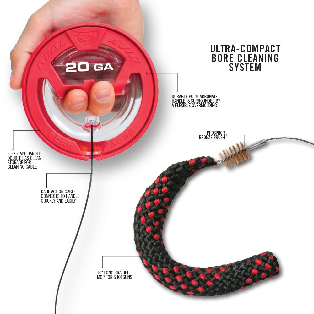 Real Avid Bore Boss 20ga shotgun Bore snake rope AVBB20G – Bunker ...
