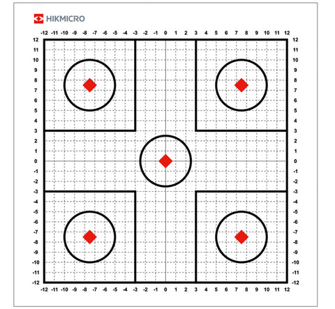 HIKMICRO THERMAL TARGET SET FOR THERMAL SCOPE ZEROING