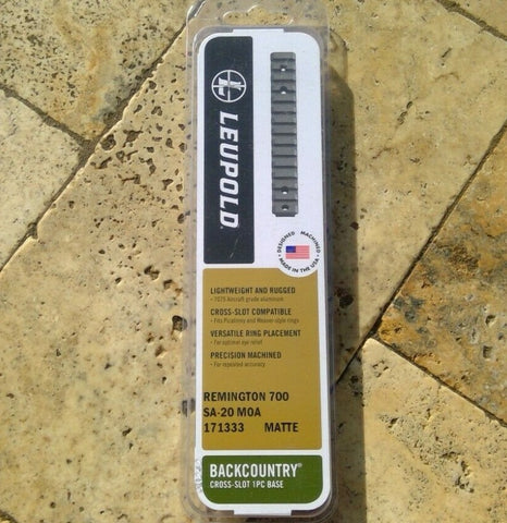 Leupold Backcountry 20moa picatinny rail - Suits Remington 700 Short Action (LE171333)