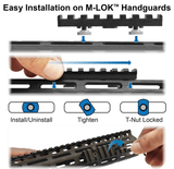 Leapers UTG pro M-Lok 8 slot picatinny rail (LP-MTURS09M)