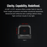 Osight C 3 MOA Dot & 32 MOA Circle Red Dot Open Reflex Sight