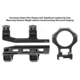 Leapers 30mm medium offset picatiny mount rings (LP-31850)