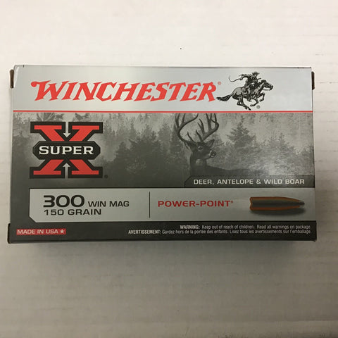 Winchester SuperX Power-Point - 300win mag - SP 150gr - Box of 20