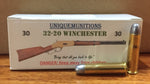Unique munitions 32-20win 100gr Lead  x30