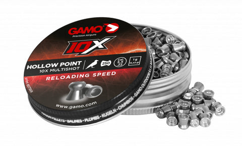 GAMO 10-x 22cal hollow point pellets x250
