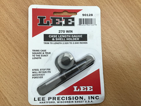 Lee Precision 270 Winchester Case Length Gauge & Shell Holder – Reloading Kit 90128