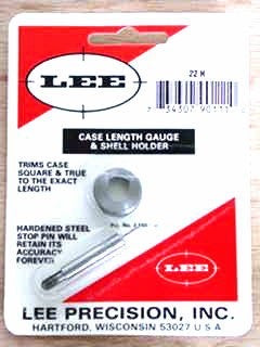 Lee 22hornet case length gauge and holder