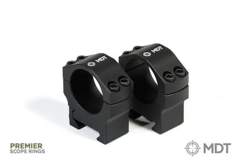 Mdiv Rings MDT Premier rings 1” low (103342-BLK) – Bunker Ballistics Pty Ltd