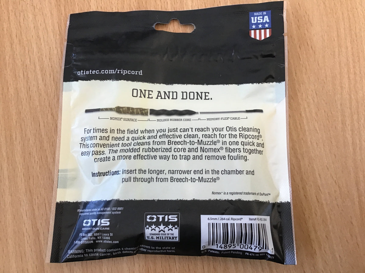 OTIS 6.5mm / .264 Cal Ripcord bore rope – Bunker Ballistics Pty Ltd