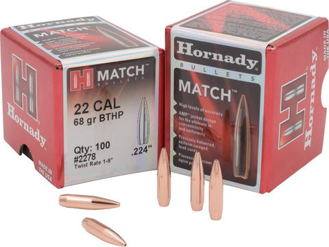 Hornady 22cal 68gr match HPBT x100 (2278)