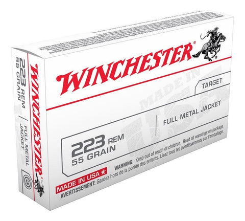 Winchester 223rem 55gr FMJ x20